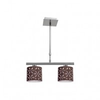 Distribuidor - Lâmpadas Diversas | Lâmpadas Clássicas | LAMPARA IPANEMA 2XE14 MARRON REGX42 Ref: 052452002